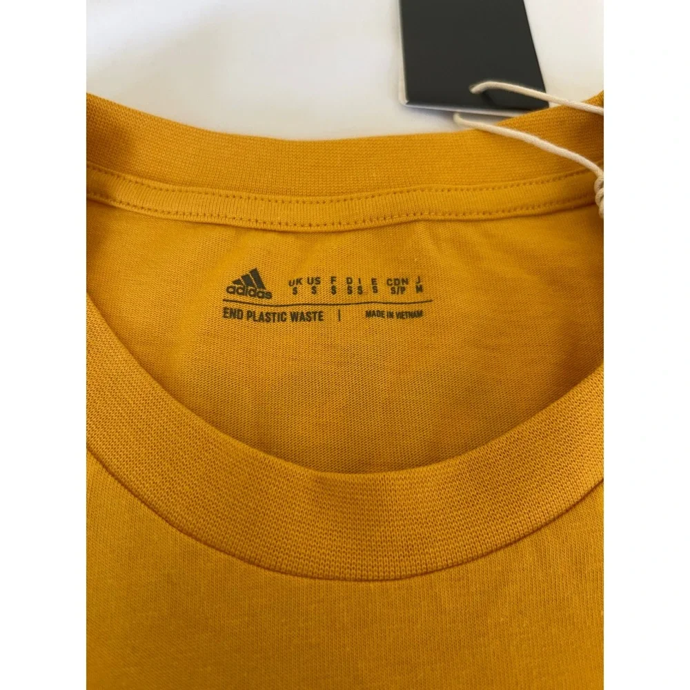 Adidas Mens Basketball‎ Camp T-Shirt Preloved Yellow IM4625 Small NWT